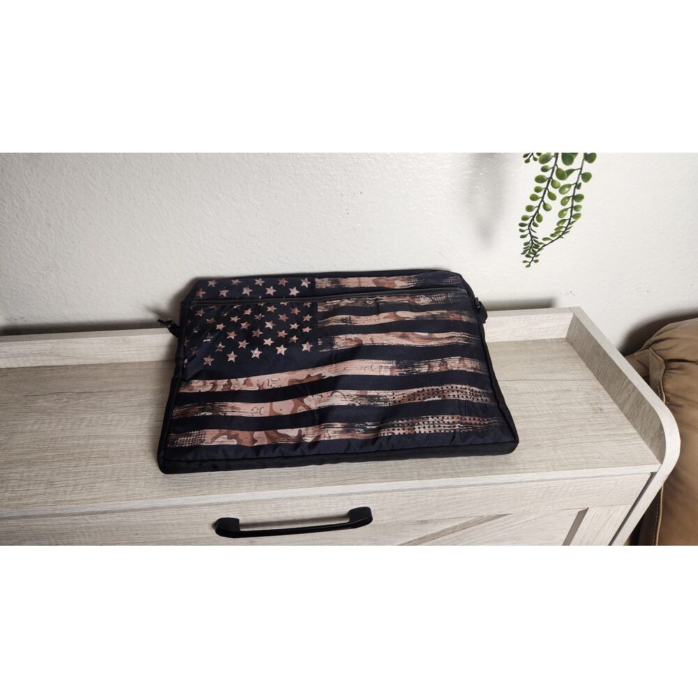 American USA Flag with Desert Camouflage‎ Laptop Case 15-15.4 inch - Picture 6 of 6